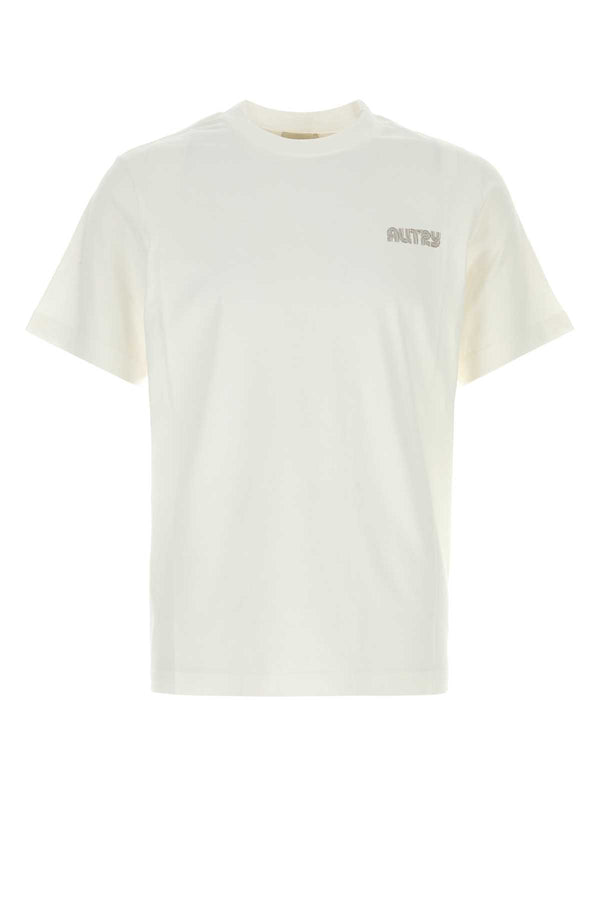 White Cotton T-Shirt Cottonalabaster Exterior