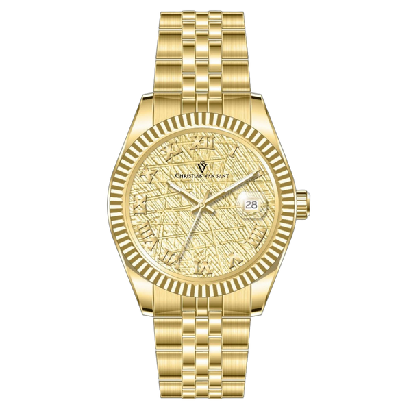 Christian Van Sant Stainless steel watch in gold