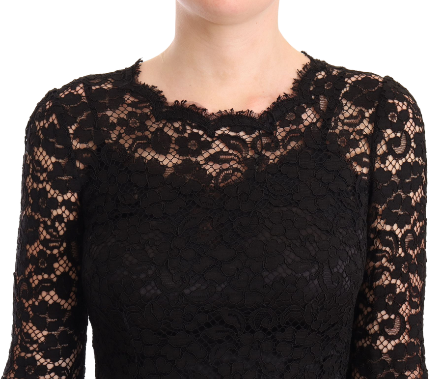 Dolce & Gabbana 75% Cotton dress in black