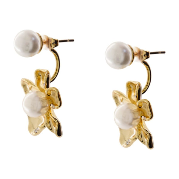 Self-Portrait Metal earrings in gold