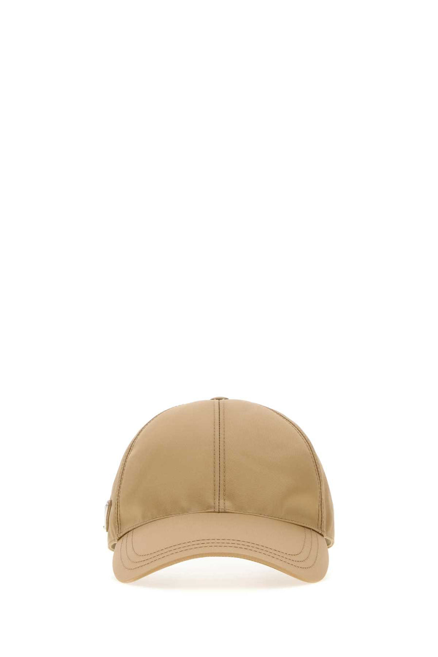 Prada CAPPELLI Exterior: 100% Re-nylon baseball cap in beige