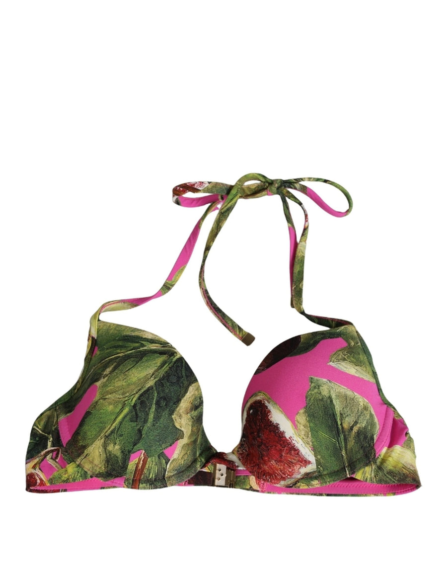 Dolce & Gabbana 75% Nylon bikini top in pink