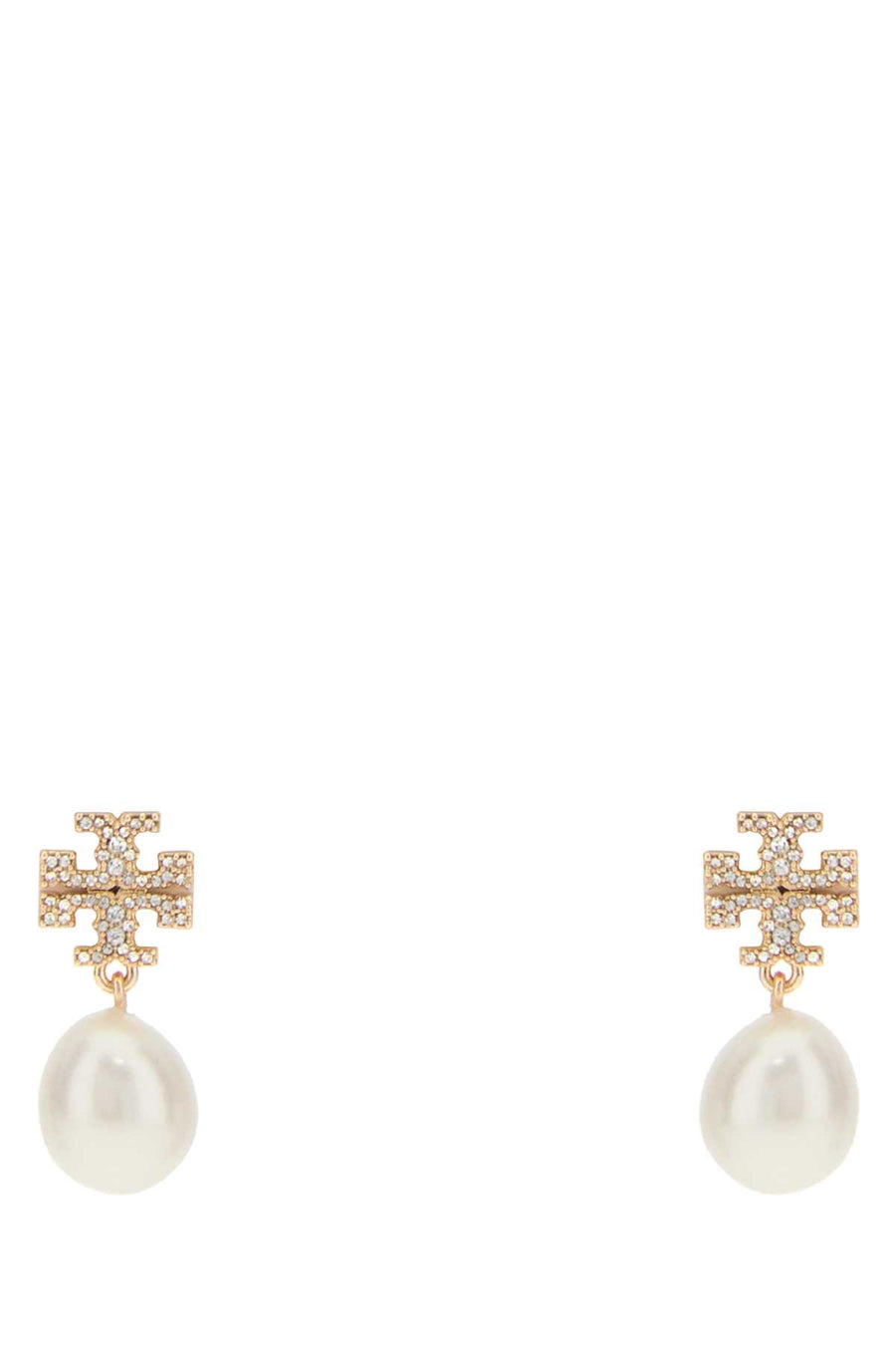 Tory Burch Pearl 100% Brass earrings in gold