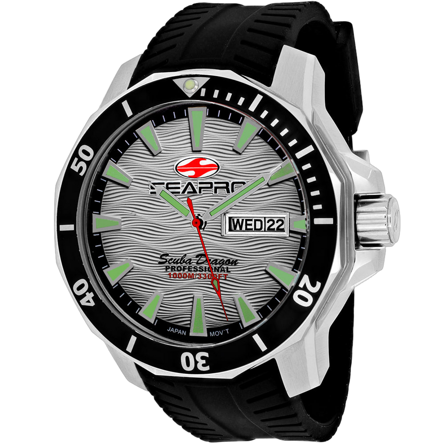 Seapro Stainless steel case watch in silver
