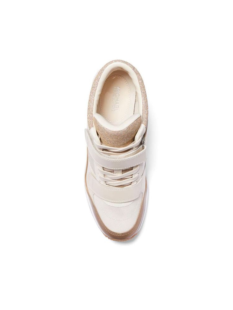 Michael Kors Leather upper sneaker in camel