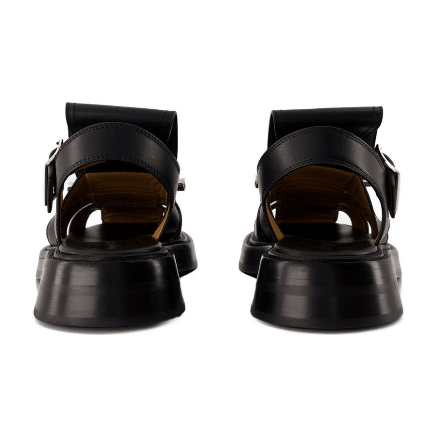 Alexander McQueen Calfskin sandals in black