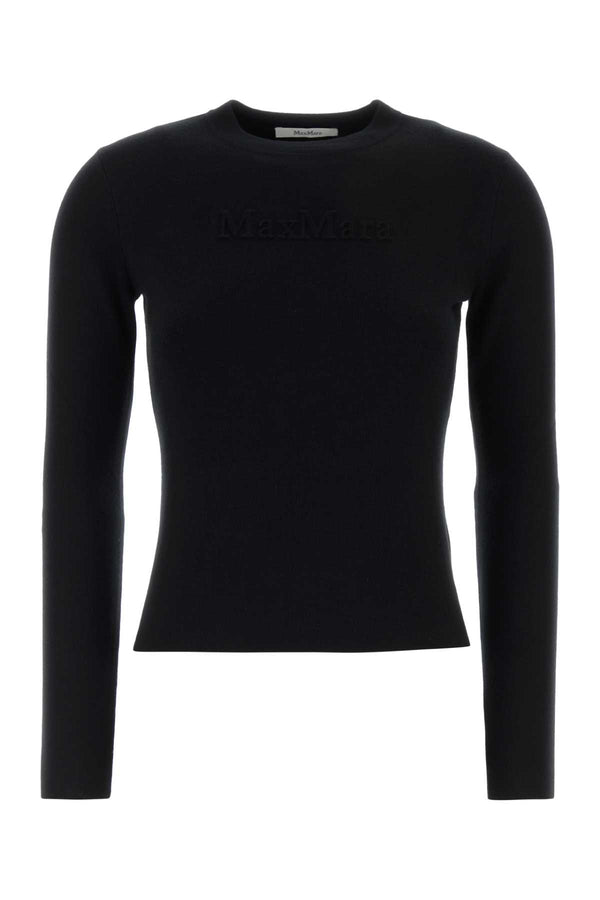 Black Wool Manto Sweater Nero Exterior: Virgin Maglie