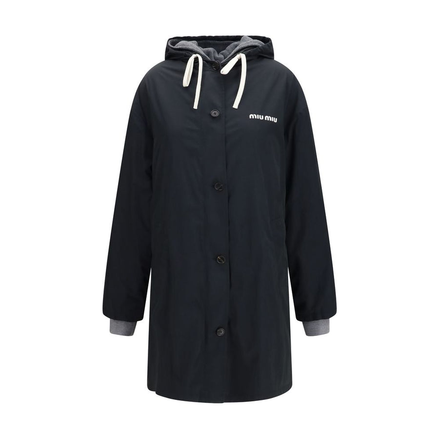 Black Cotton Coat Clothing