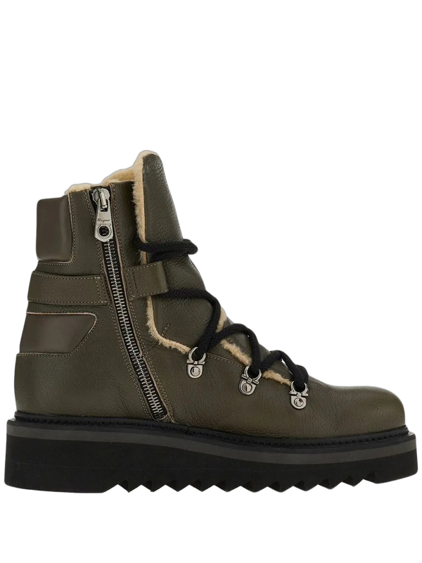 Ferragamo Goatskin boot in brown