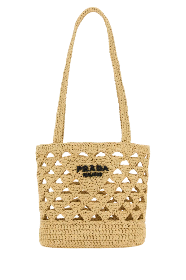 Prada Straw shoulder bag in beige