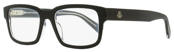 Moncler Rectangular Eyeglasses Ml5124 003 Black-Crystal 54mm Black/crystal Plastic (acetate)