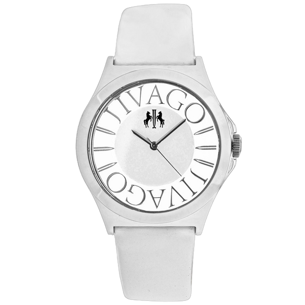 Jivago Stainless steel case watch in white