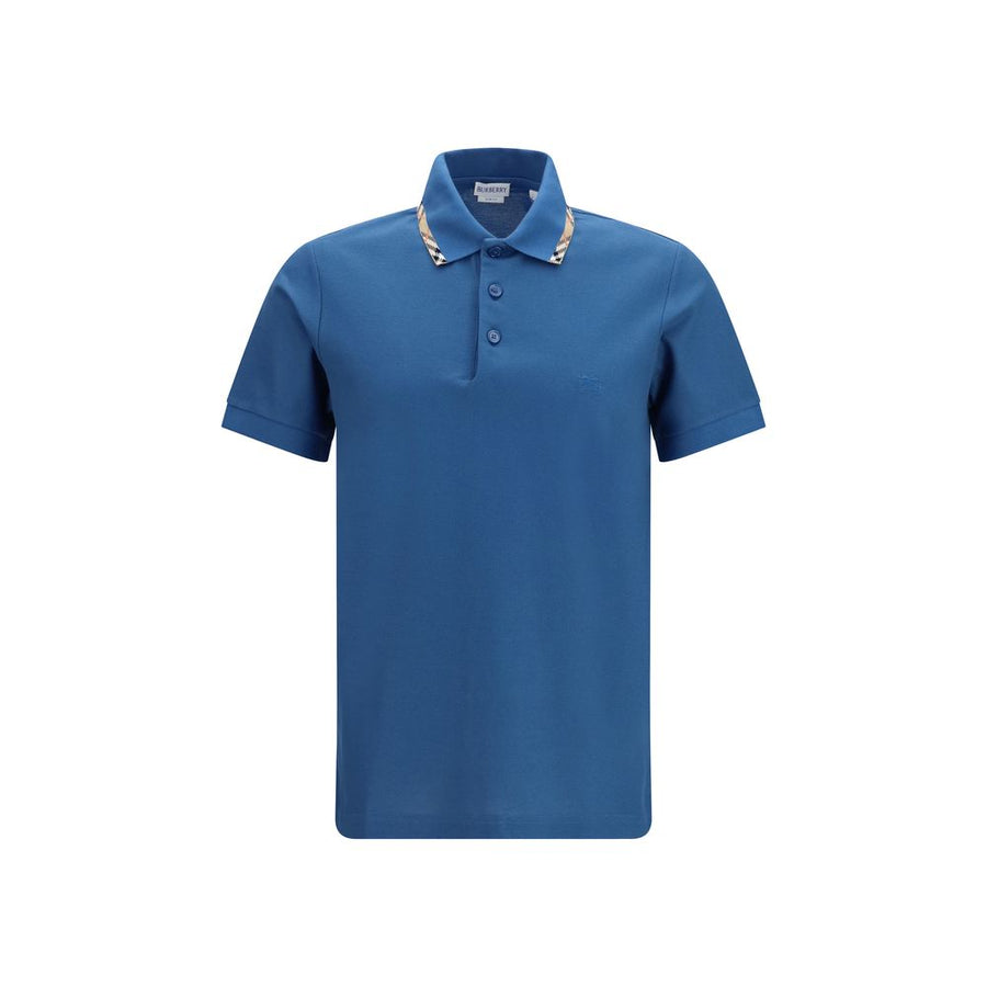 Burberry 100% Cotton polo shirt in blue
