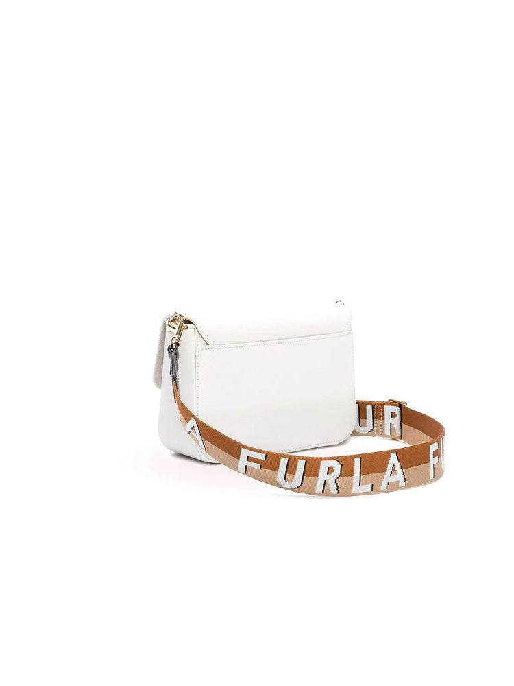 Furla 85% Leather crossbody bag in white