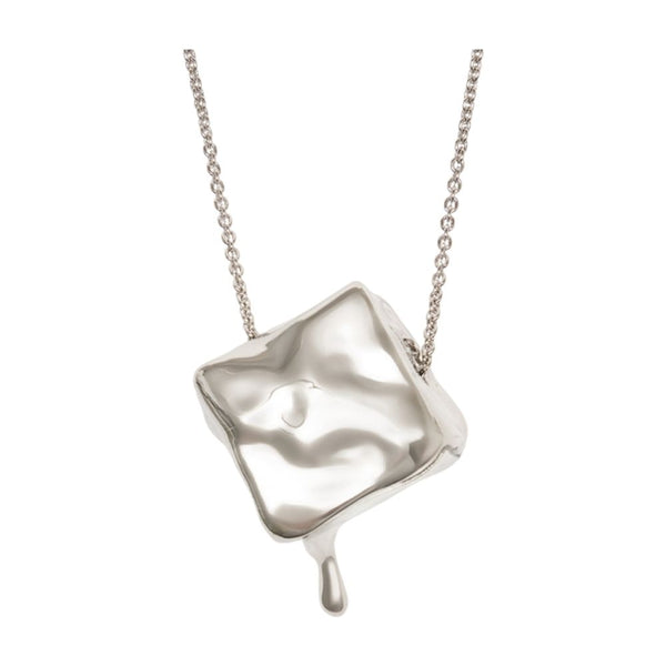 Rabanne metal necklace in silver