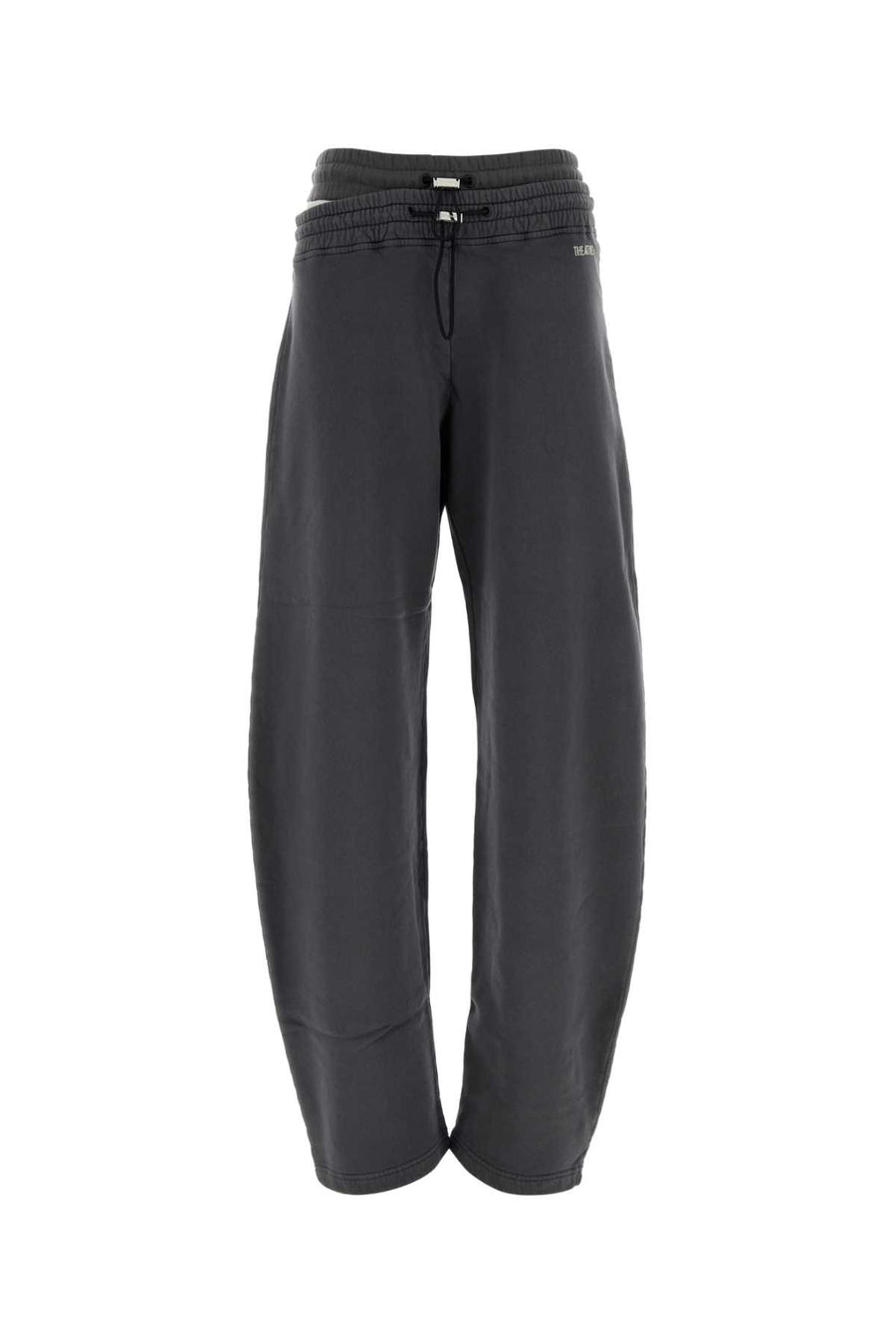 Dark Grey Cotton Joggers Exterior: Pantaloni