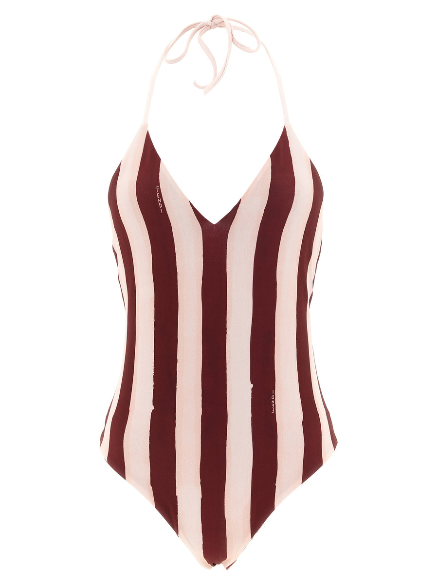 Fendi 77% polyester swimsuit in red