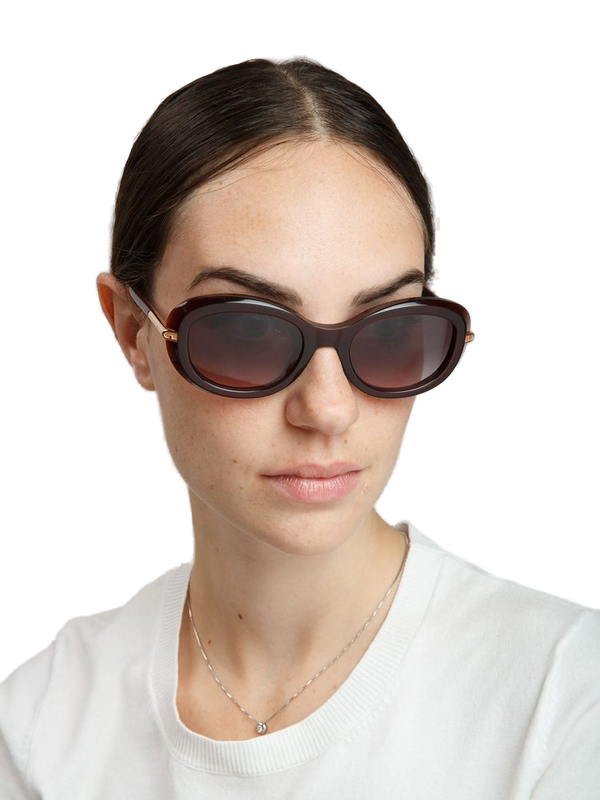 Furla SFU984 Acetate / CR39 Polyester sunglasses in burgundy