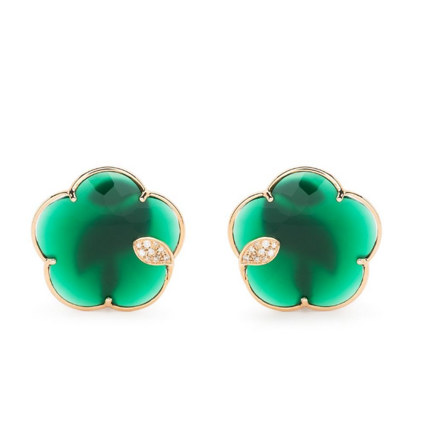 Pasquale Bruni 18kt rose gold earrings in green