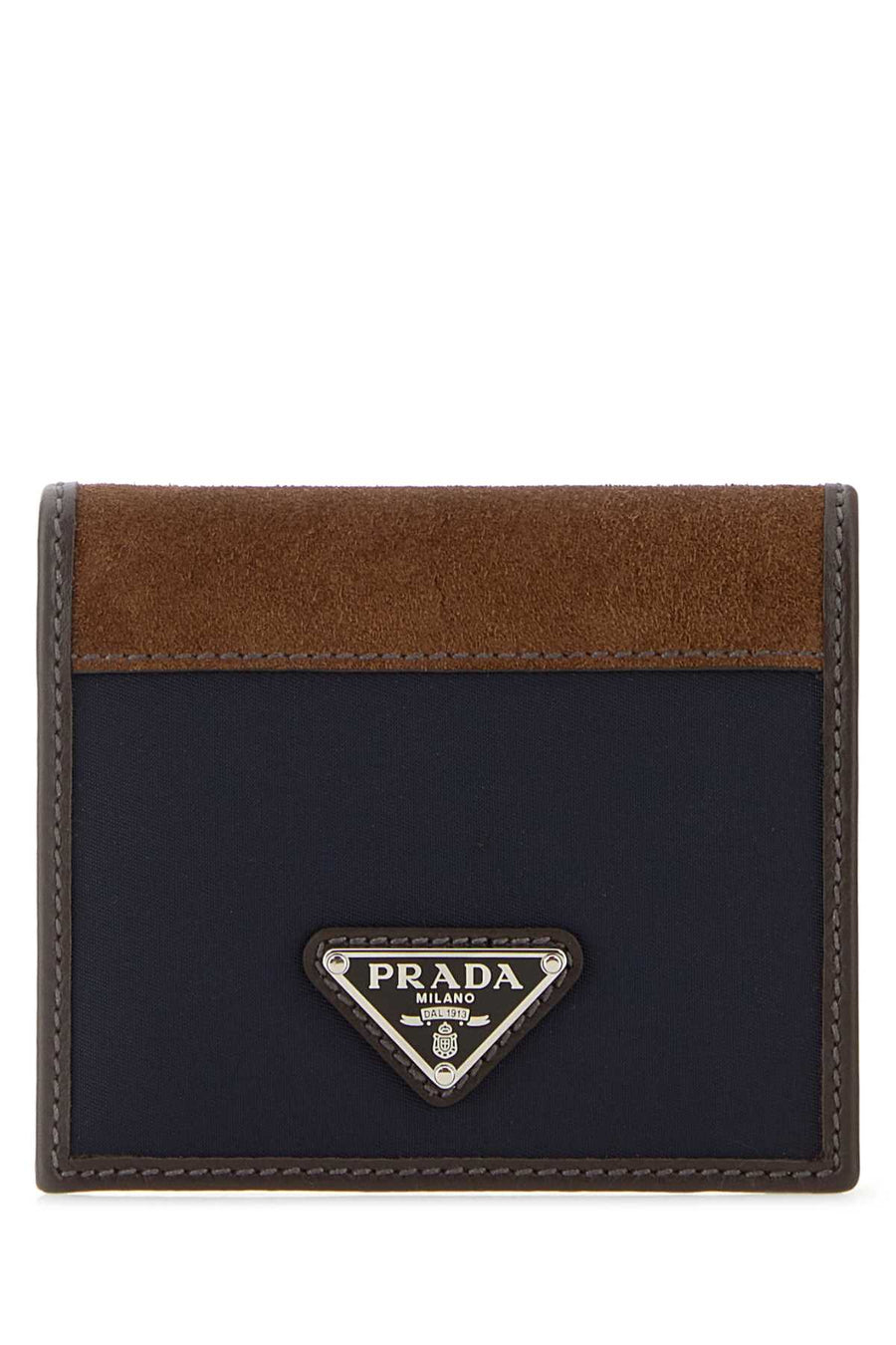 Prada Recycled polyamide wallet in navy