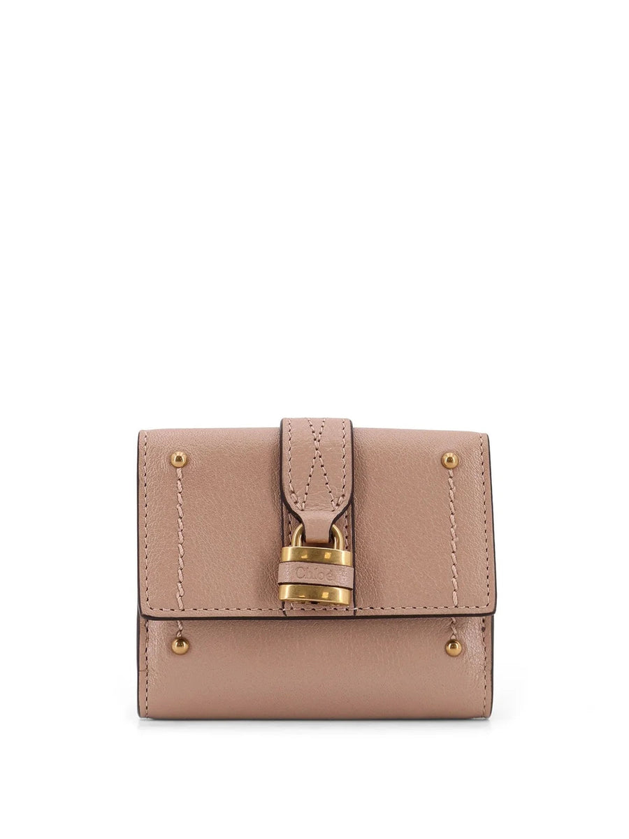 Chloé Leather wallet in pink