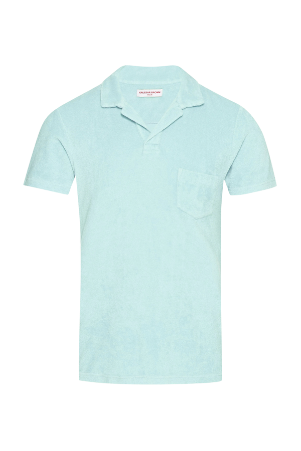 Orlebar Brown 100% Cotton polo in blue