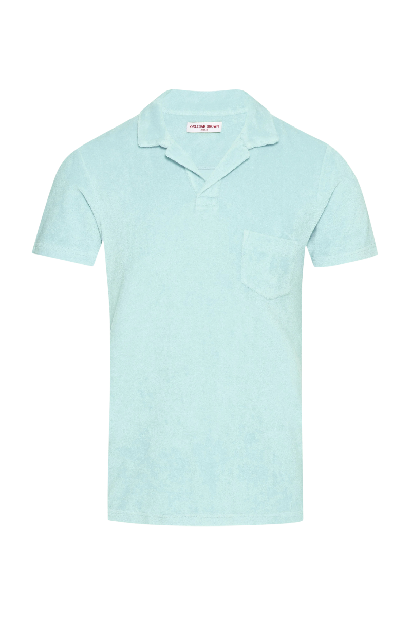 Orlebar Brown 100% Cotton polo in blue