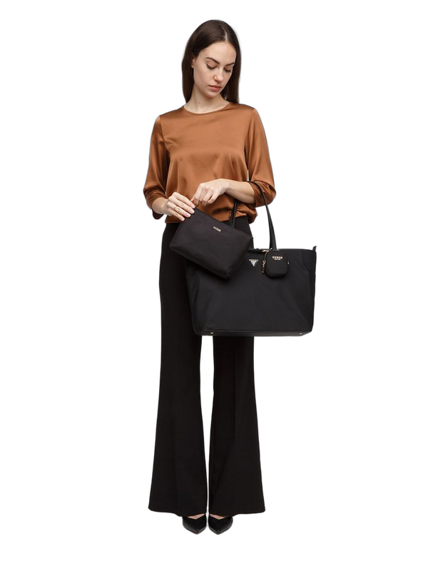 Guess 100% Polyester tote bag in black