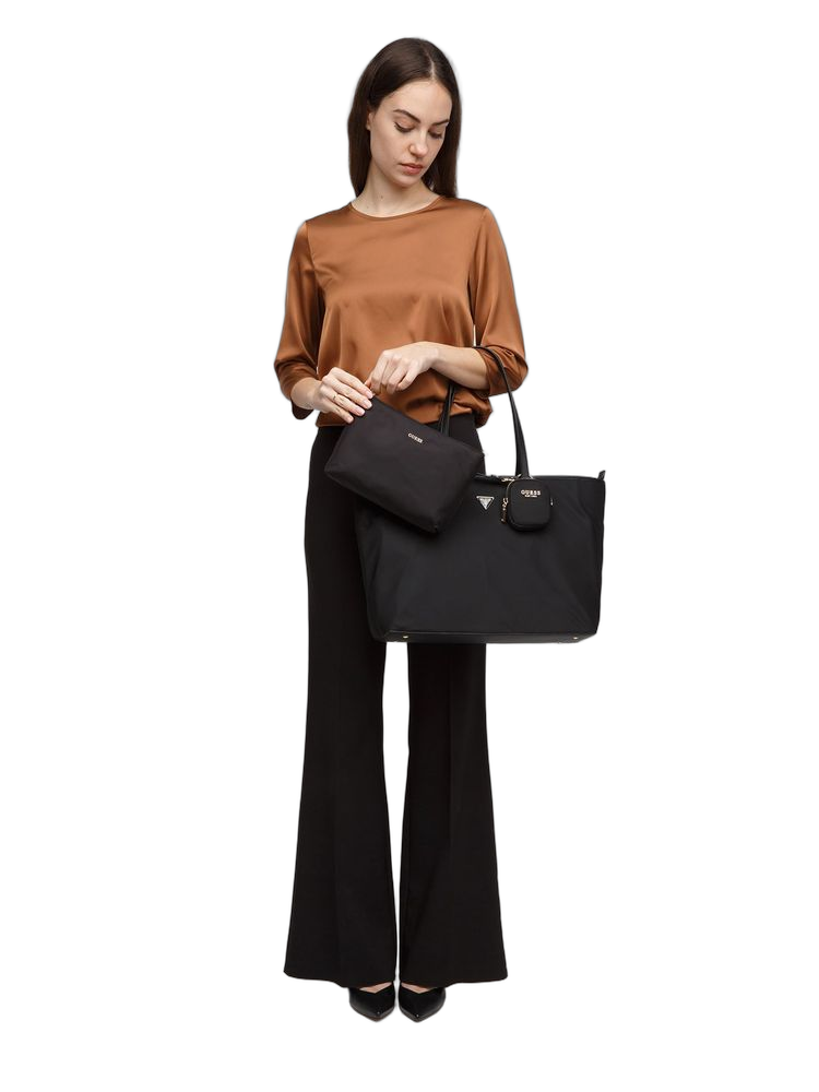 Guess 100% Polyester tote bag in black