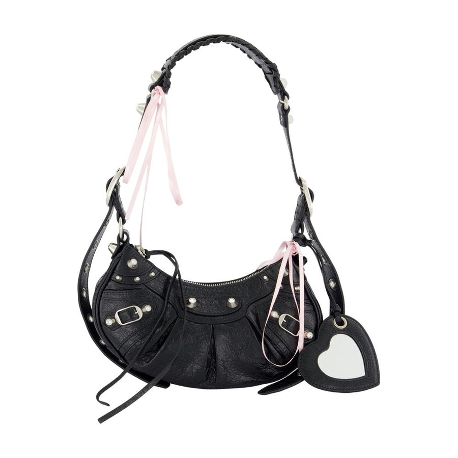 Balenciaga Lambskin shoulder bag in black