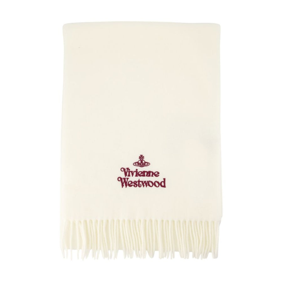 30x180 Scarf - Vivienne Westwood Wool White Accessories /