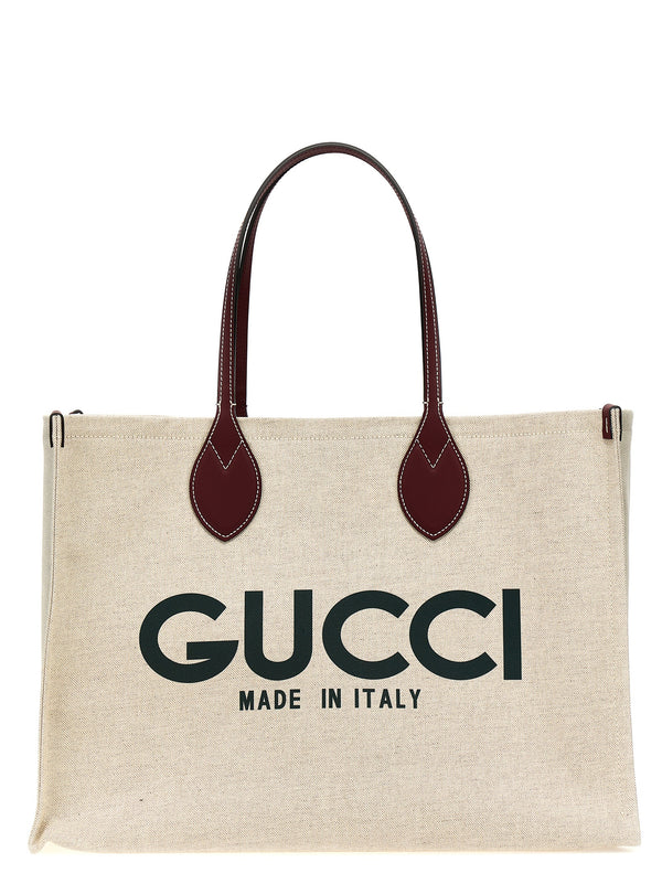Gucci 59% polyurethane tote bag in beige