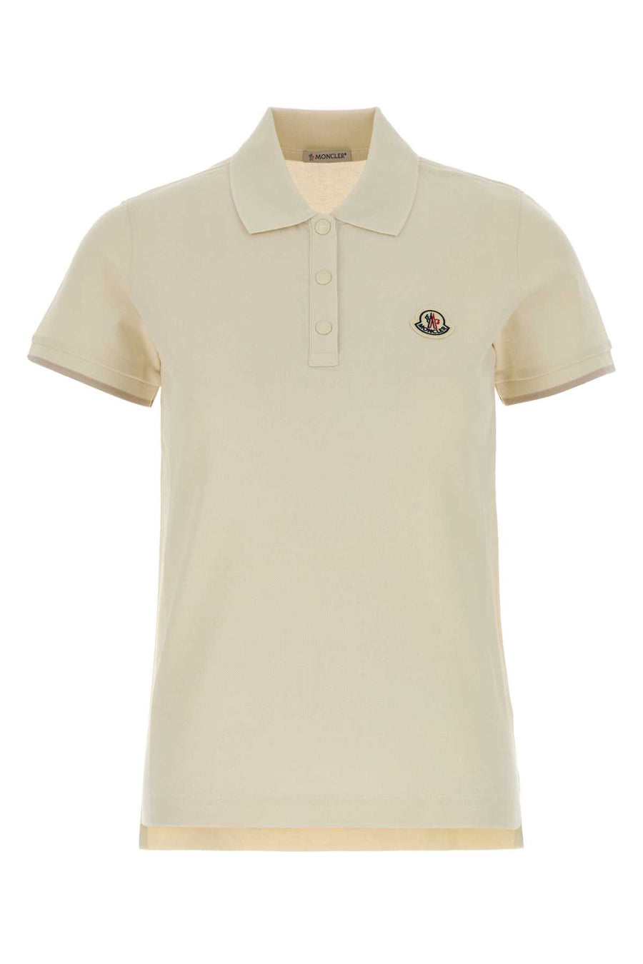 Moncler Polo 100% Cotton polo in beige