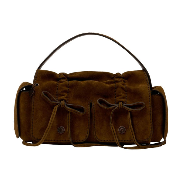 Acne Studios calfskin shoulder bag in brown