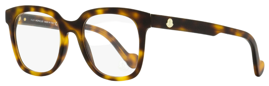 Moncler Square Eyeglasses Ml5098 052 Dark Havana 51mm 5098 Plastic (acetate)