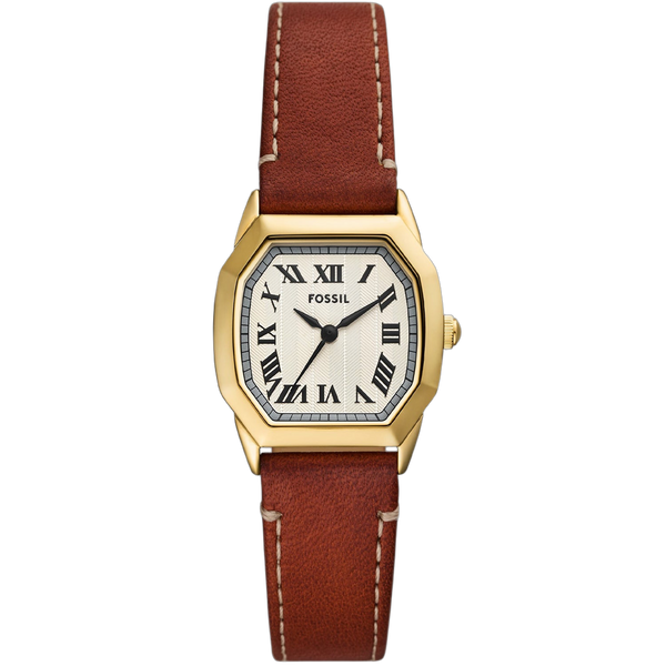 Fossil watch in gold