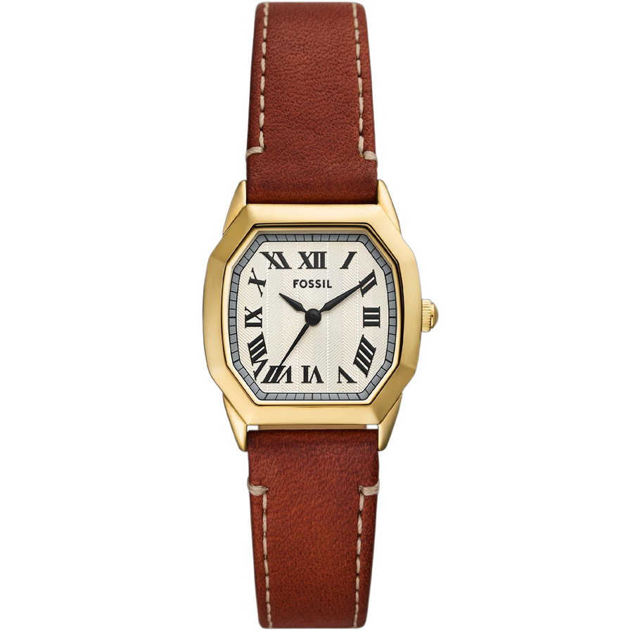 Fossil watch in gold
