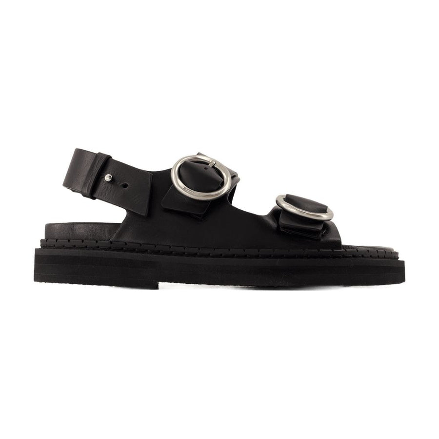 AMI Paris calfskin sandal in black