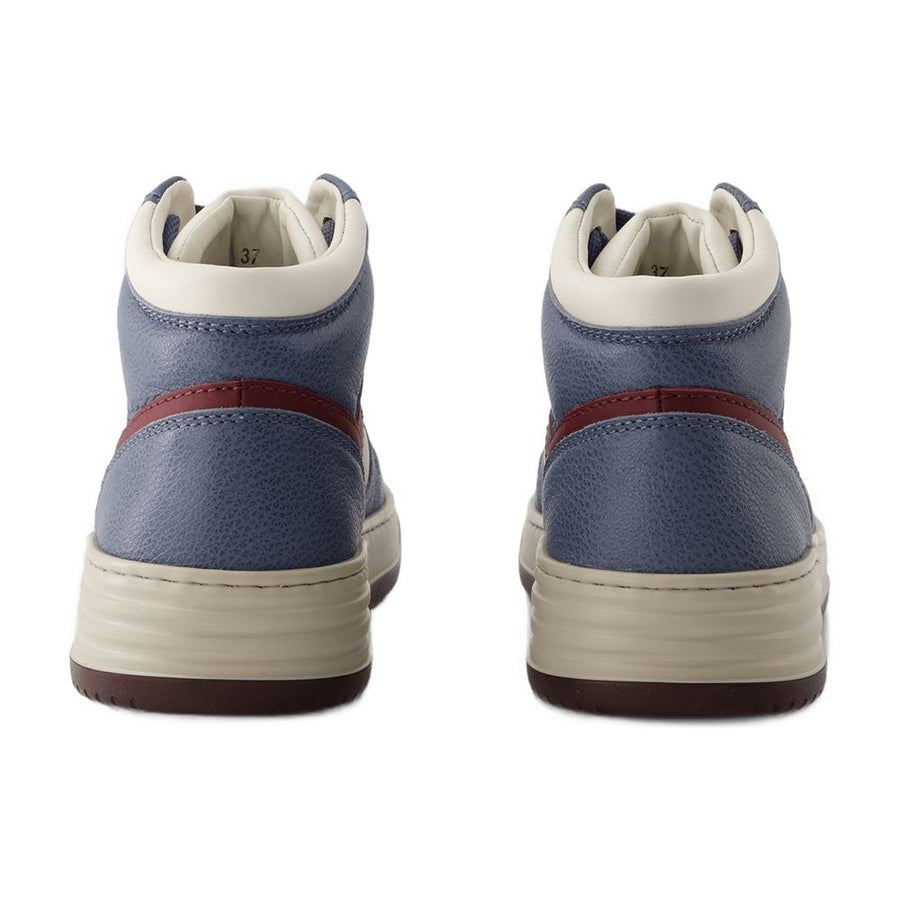 Hogan leather sneaker in blue
