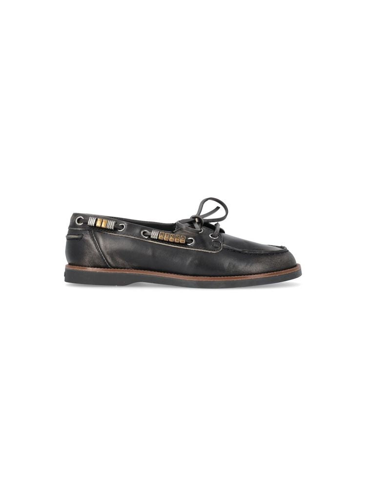 Pinko Moccasins Black Footwear / Other