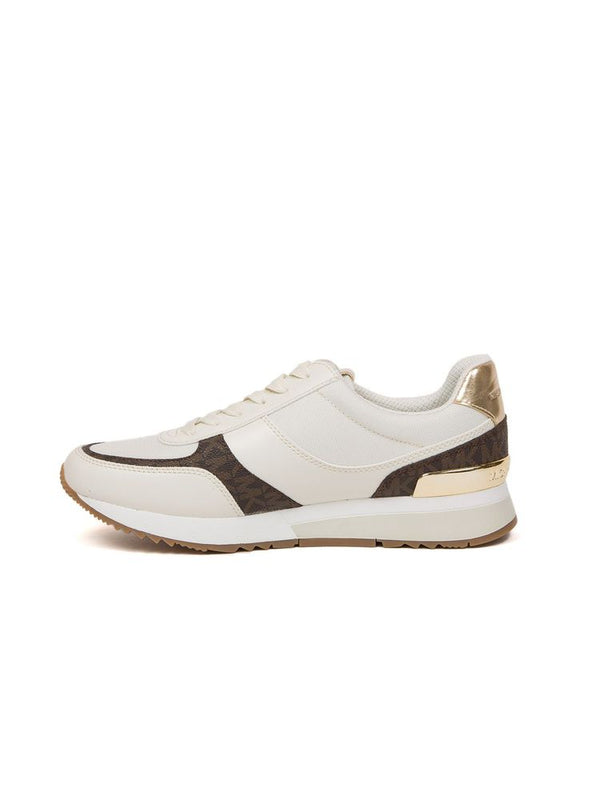 Michael Kors Upper: 100% Polyurethane; Interior: 100% Polyester; Sole: 100% Rubber sneaker in white
