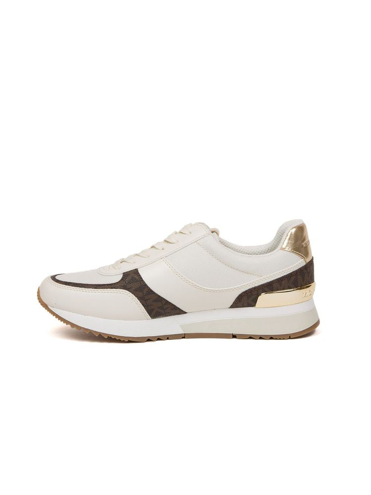Michael Kors Upper: 100% Polyurethane; Interior: 100% Polyester; Sole: 100% Rubber sneaker in white