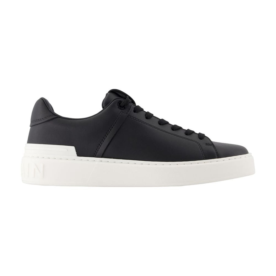 Balmain Calfskin sneaker in black