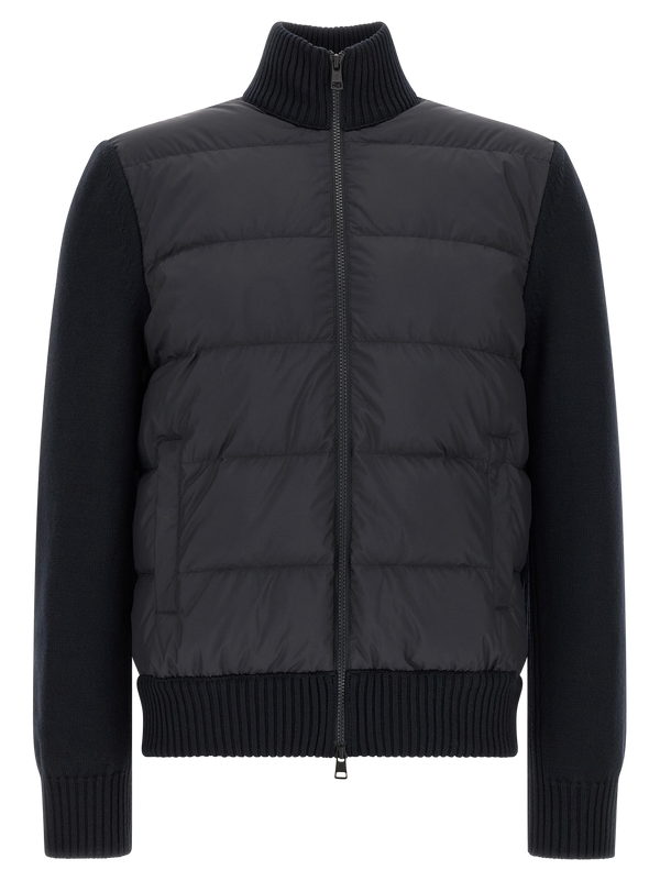 Blue Polyester Cardigan Clothing