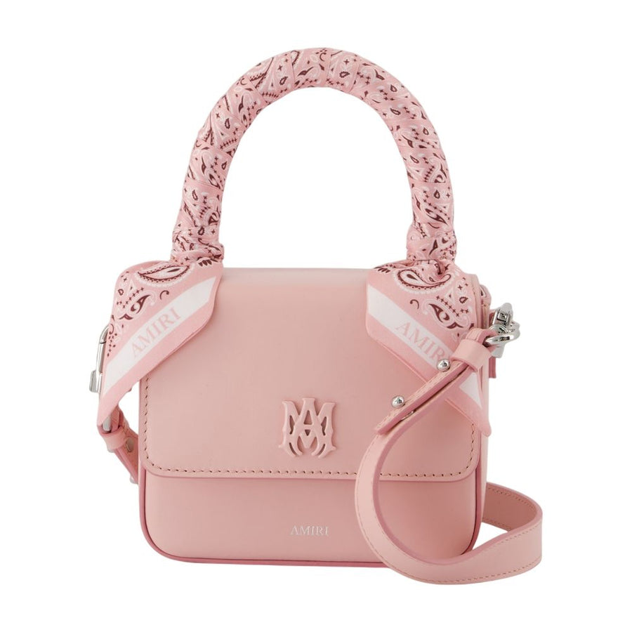 Amiri calfskin shoulder bag in pink
