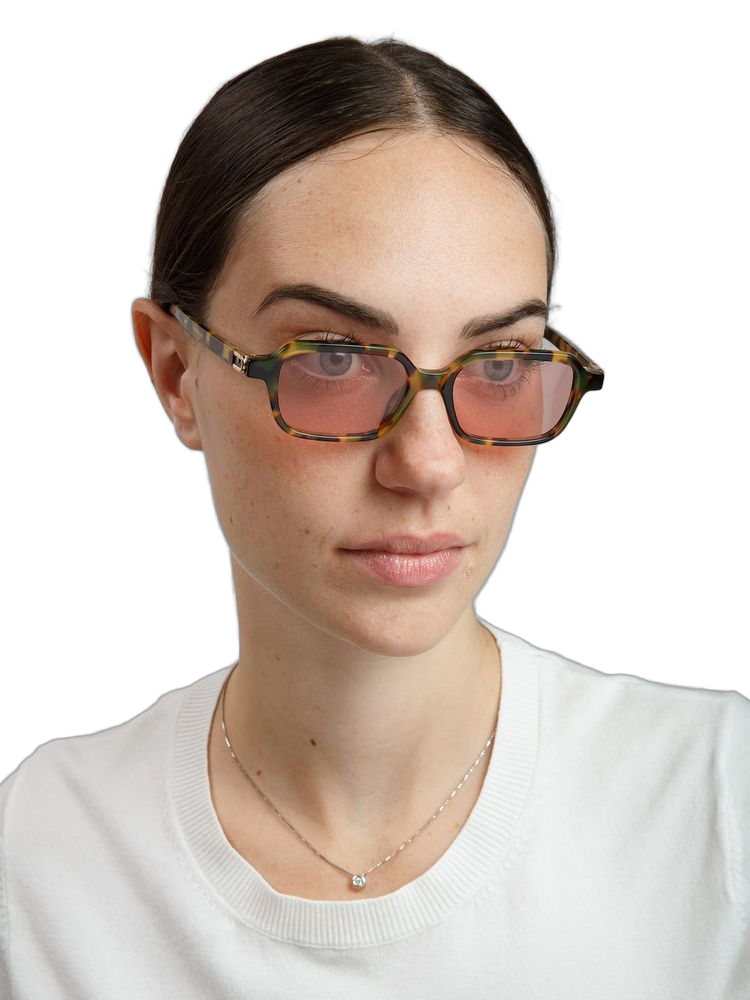 Furla SFU971 Acetate frame sunglasses in burgundy
