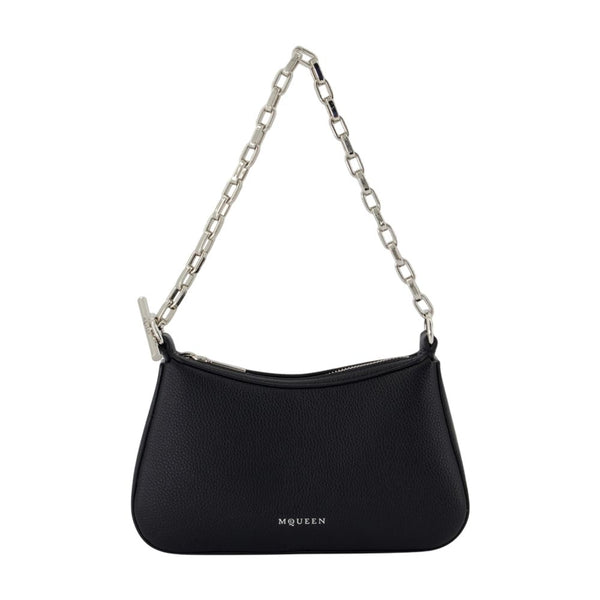 Alexander McQueen Lambskin shoulder bag in black