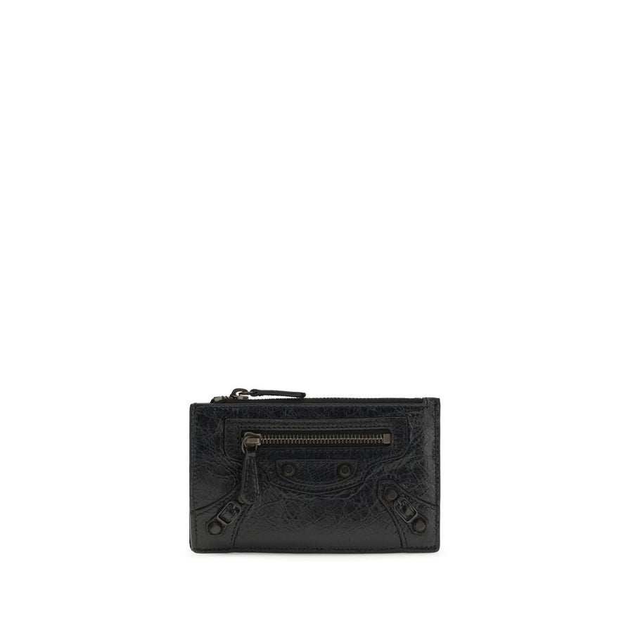 Balenciaga 100% Lamb Aries wallet in black
