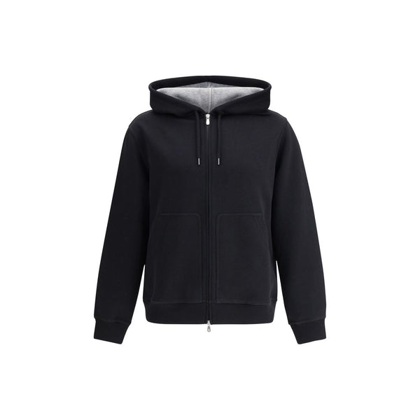 Brunello Cucinelli 65% Cotton hoodie in black