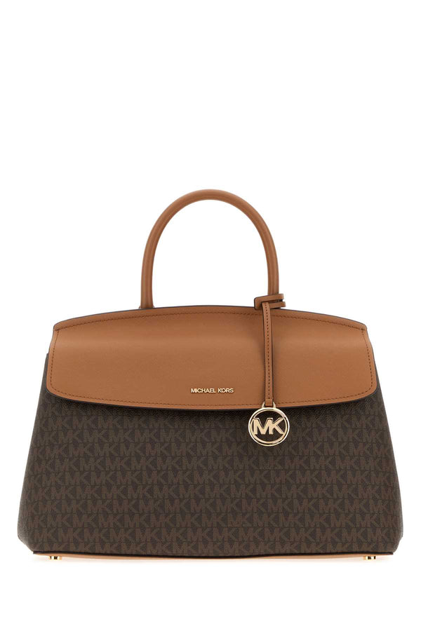 Michael By Michael Kors Satchel Exterior: 100% Fabric top handle bag in brown